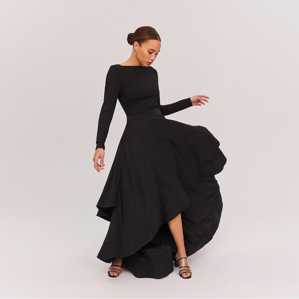 Fame and Partners Black Bow Dress